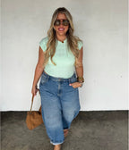 Spring Harley Cap Sleeve Basic Top