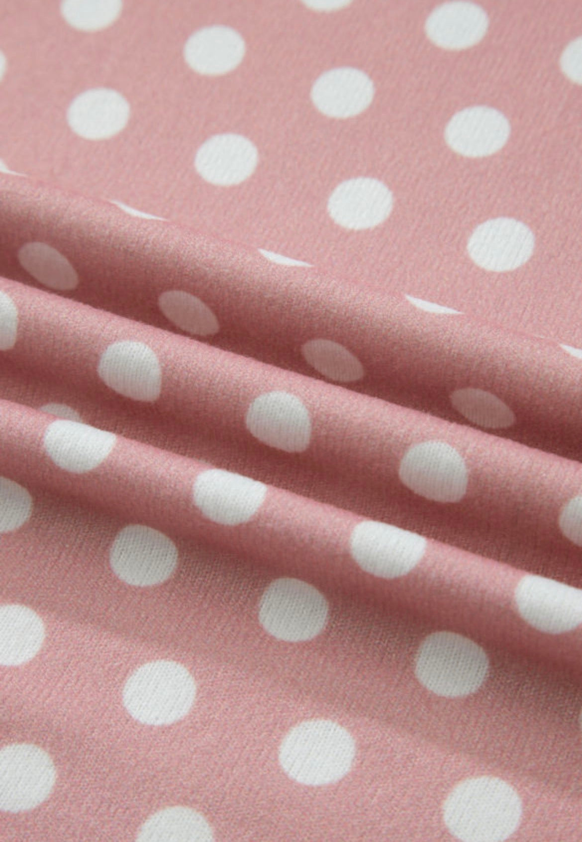 Pink Polka Dot Print Short Set