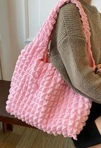 Puffy Texture Tote Bags