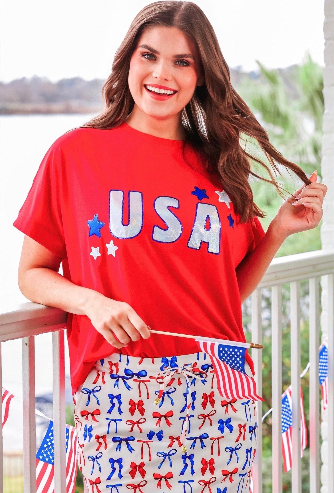 Preorder - USA Foil Luxe Tee