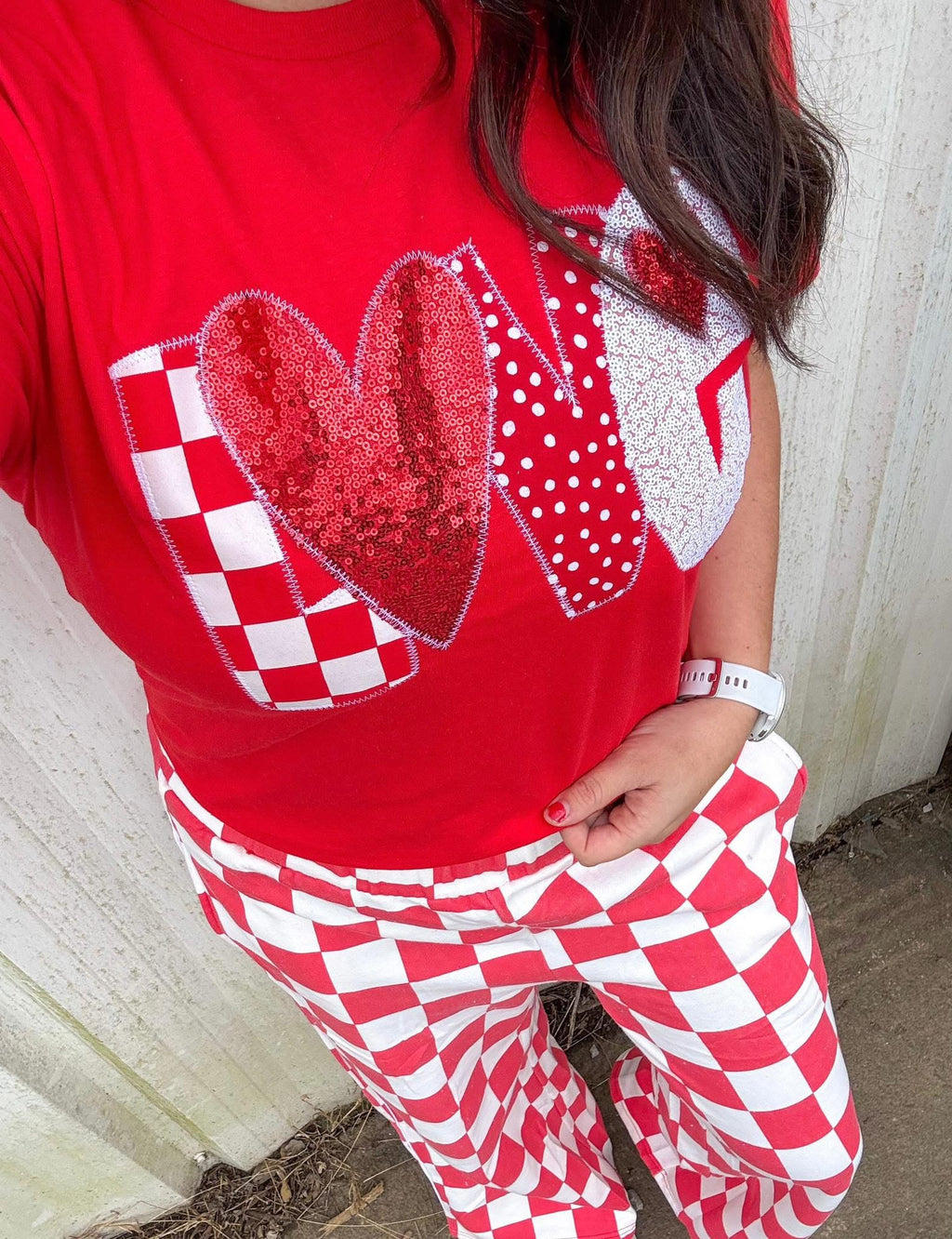 Love - Embroidered Appliqué Patch Shirt