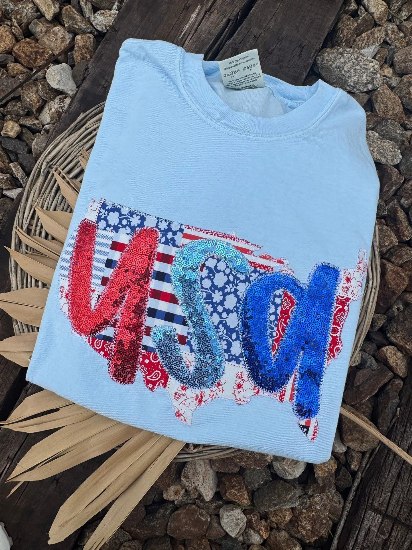 USA Embroidered Appliqué