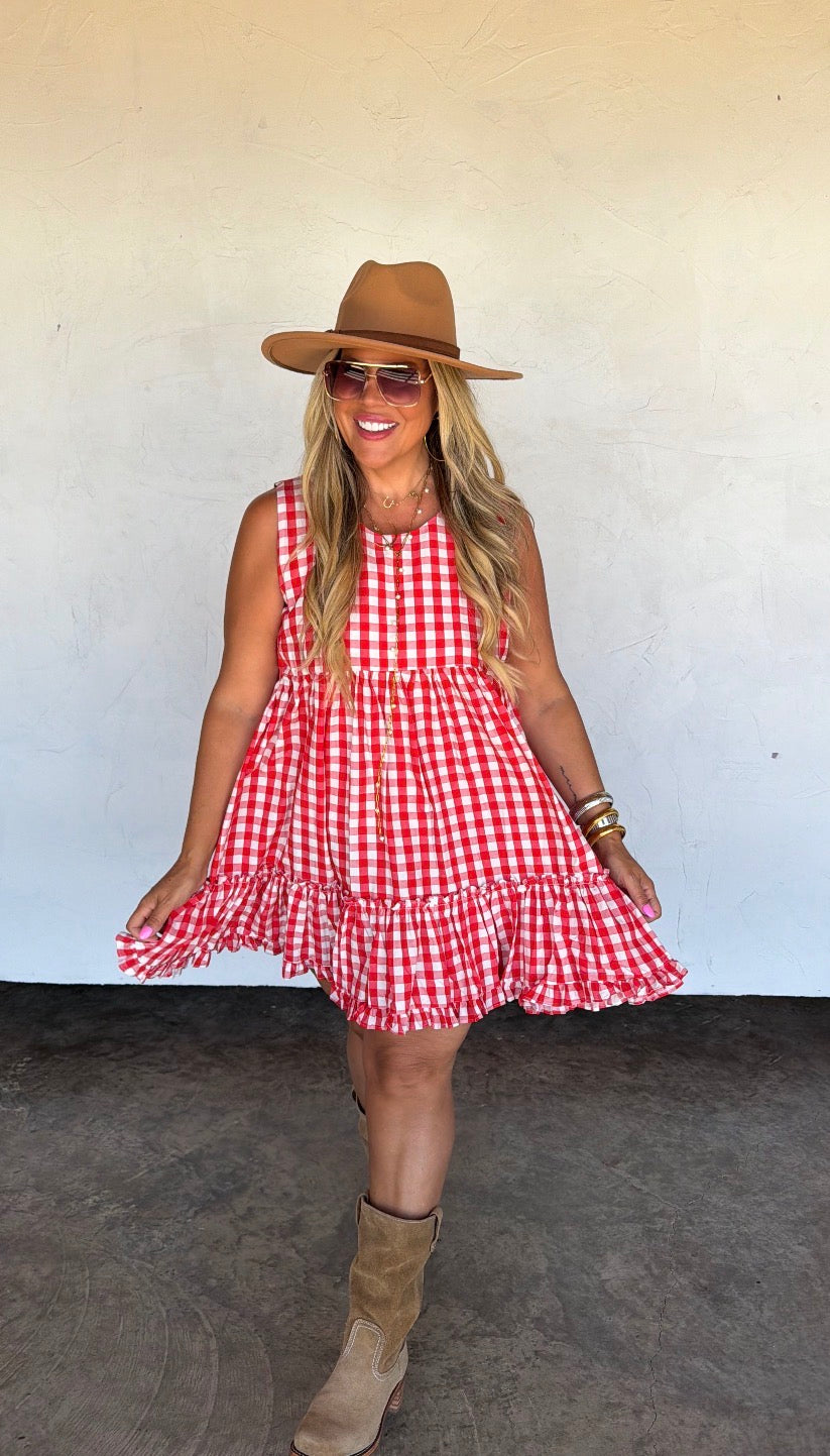 Preorder: Harvest & Gingham Dress
