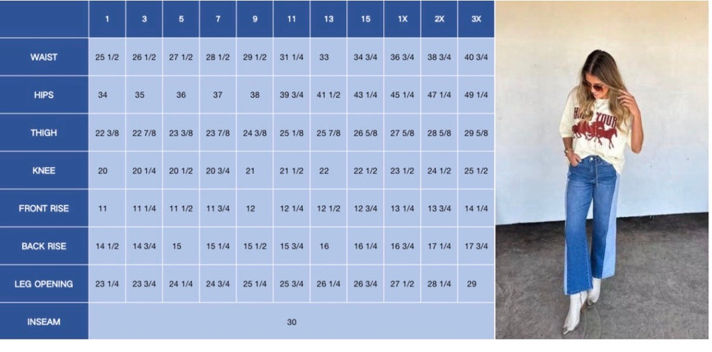 Preorder - Two Tone Denim Jeans