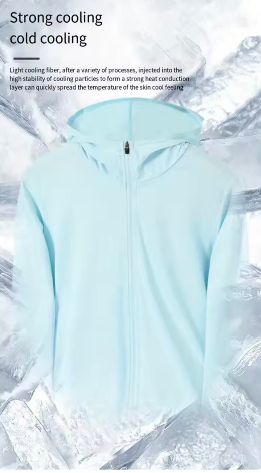 🌞 “Too Hot to Burn — Ice Silk Sun Jacket”