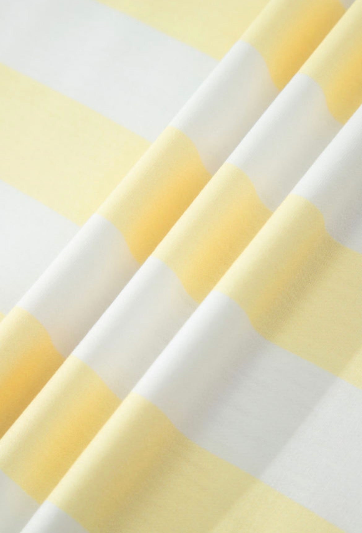 Yellow stripe exposed seam contrast patchwork oversized top