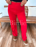 Fold Over Band Active Yoga Pants by Birdie