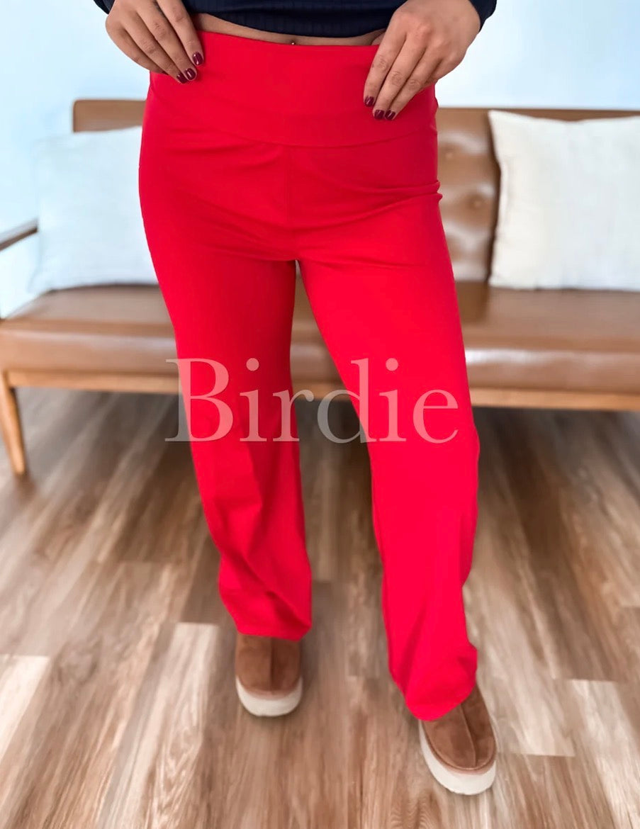 Fold Over Band Active Yoga Pants by Birdie