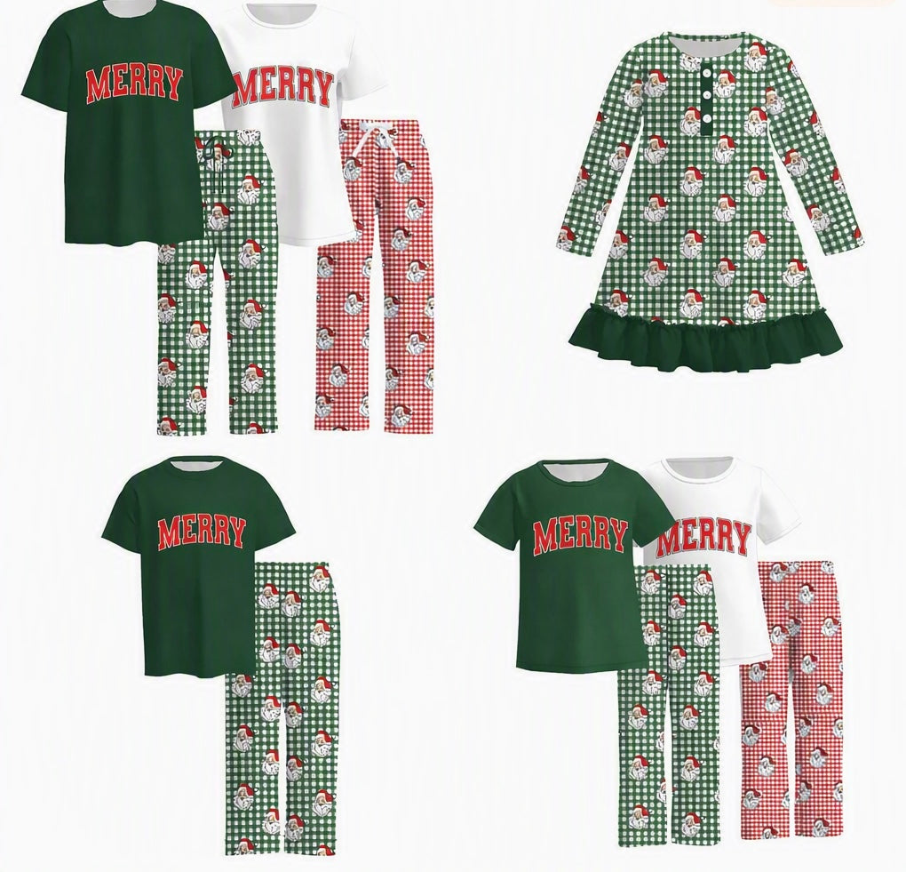 PREORDER: Merry Family Christmas Pajamas