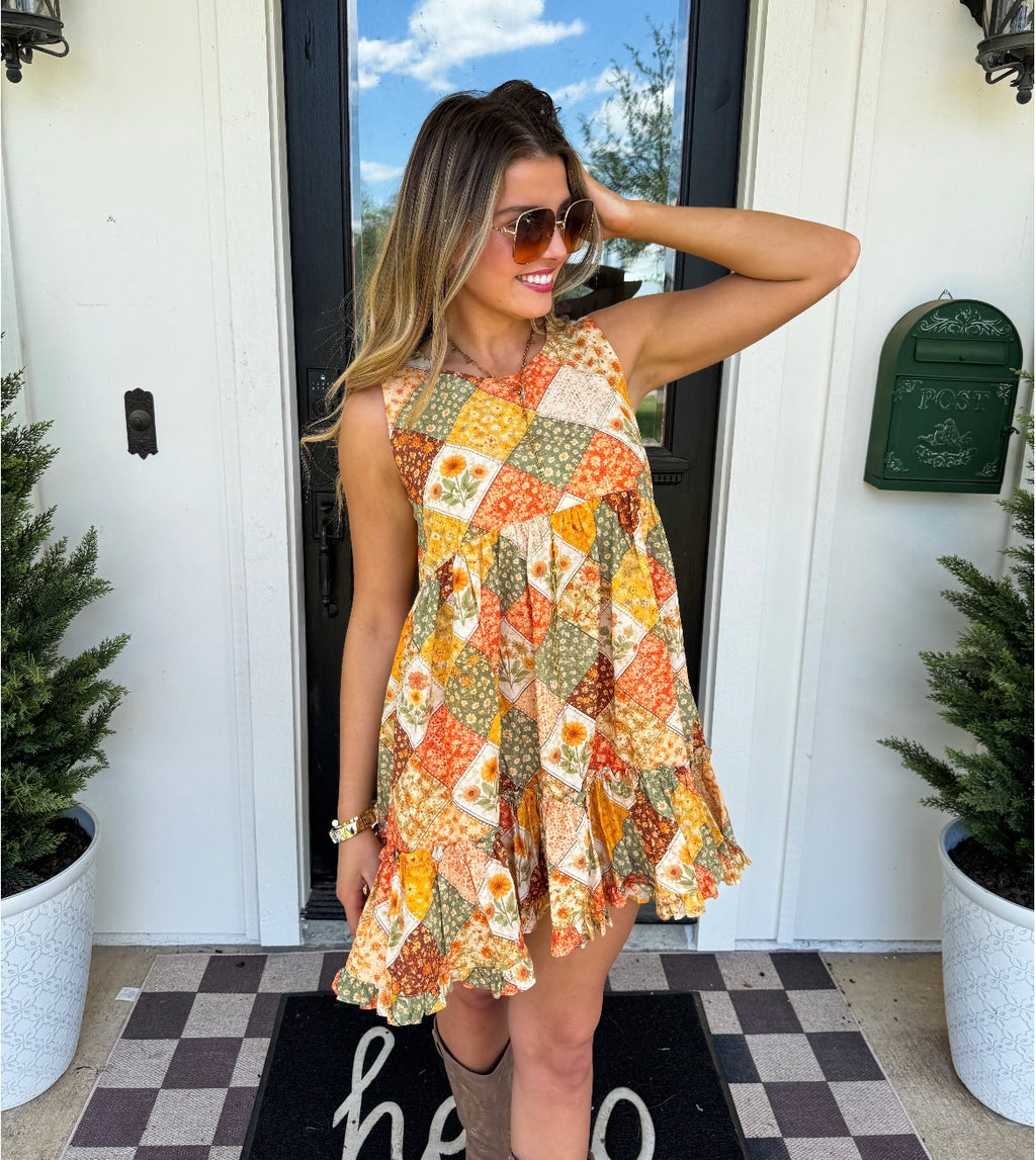 Preorder: Harvest & Gingham Dress