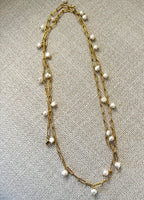 Long Pearl Bead Necklace