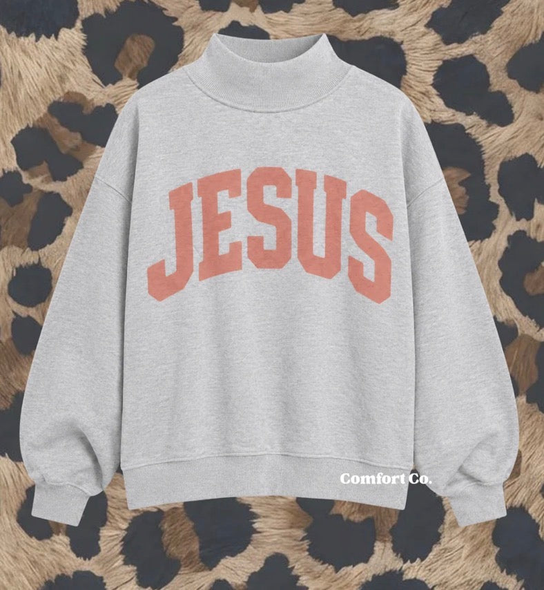 Reversible Jesus/Amen Mock Neck - PreOrder