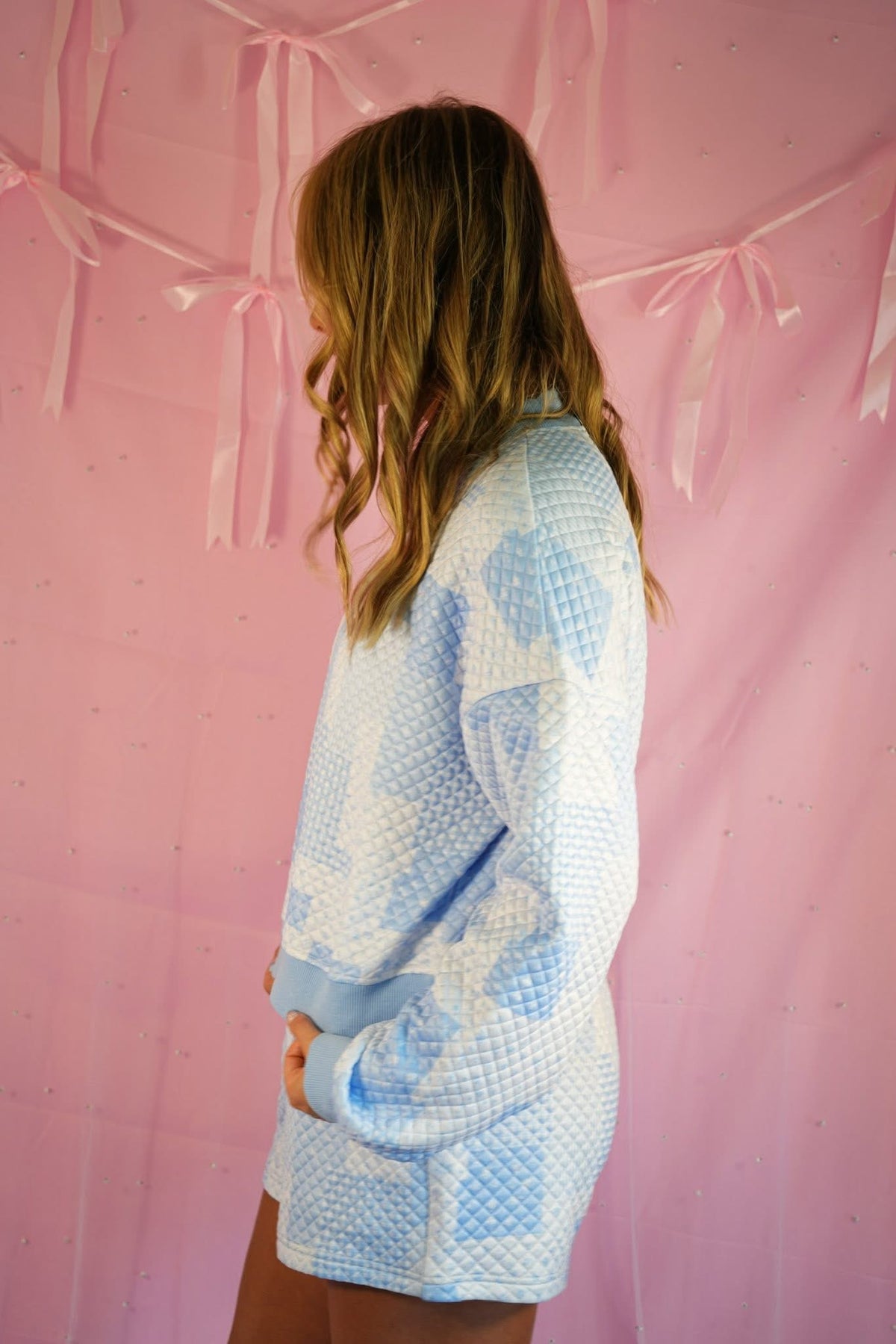 Mockneck quilted sets 🩵🩷