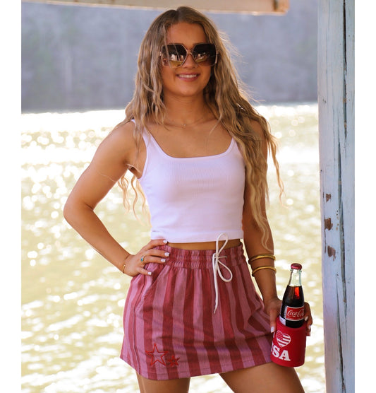 Presley Stretch Denim Skirt