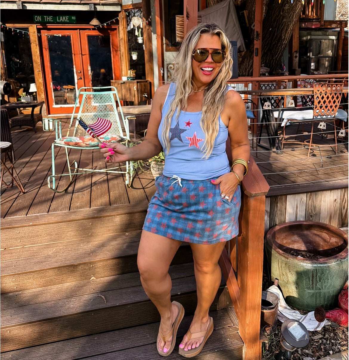 Presley Stretch Denim Skirt