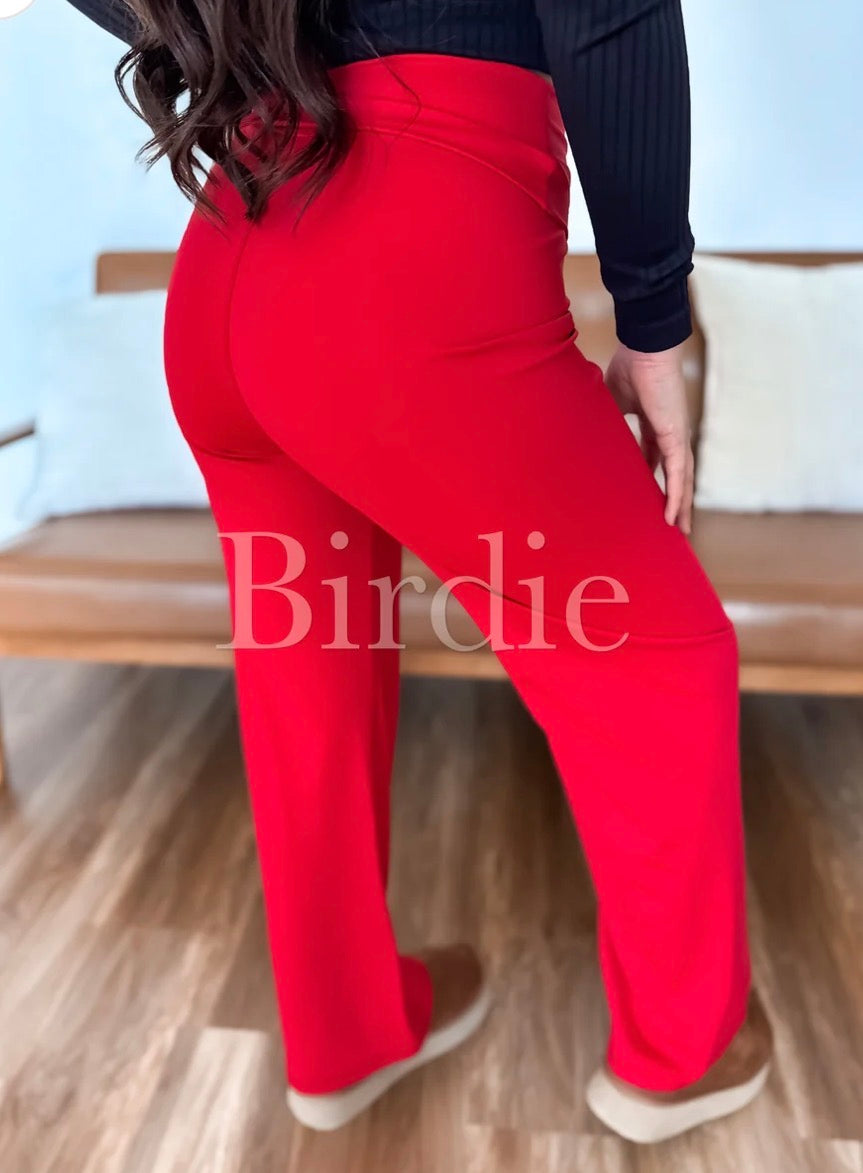 Fold Over Band Active Yoga Pants by Birdie