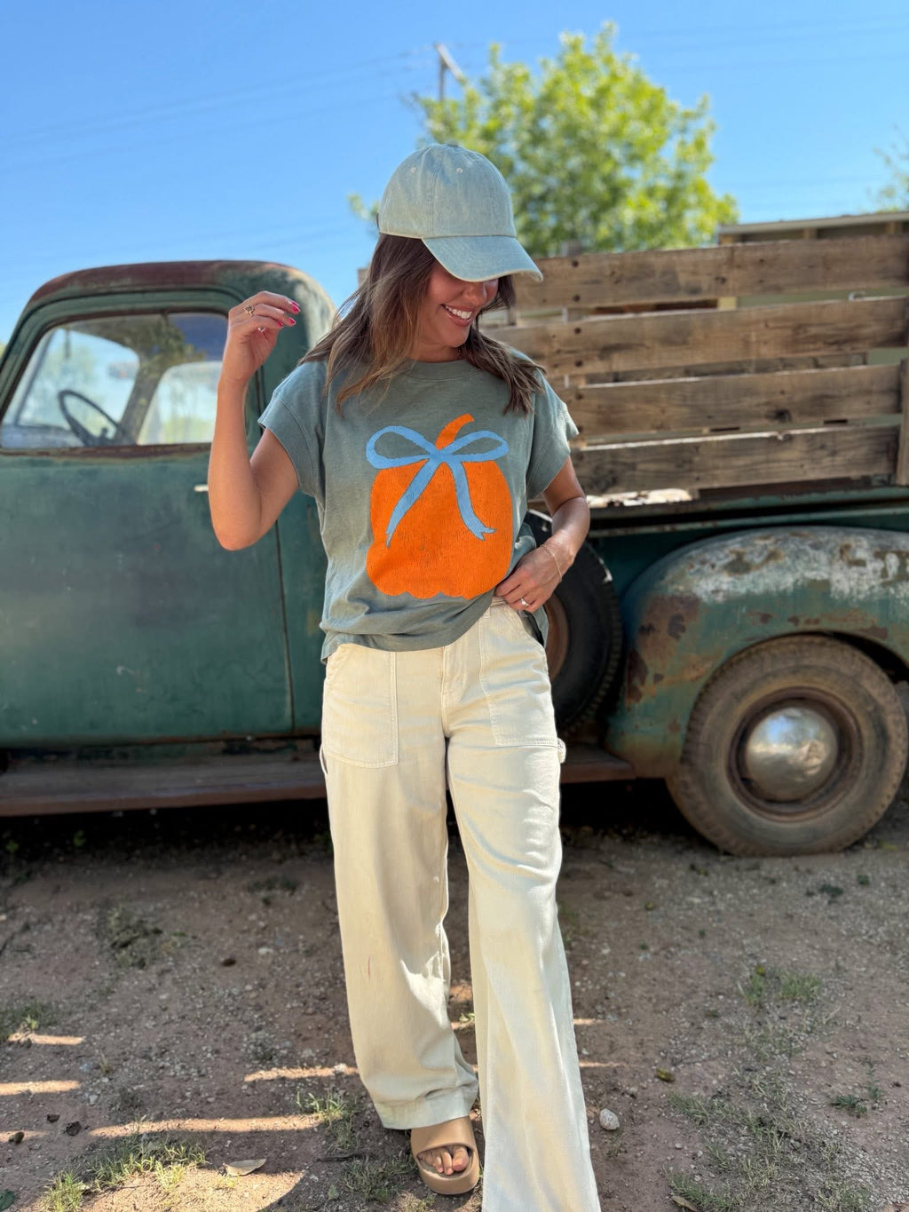 Pumpkin Bow Tee