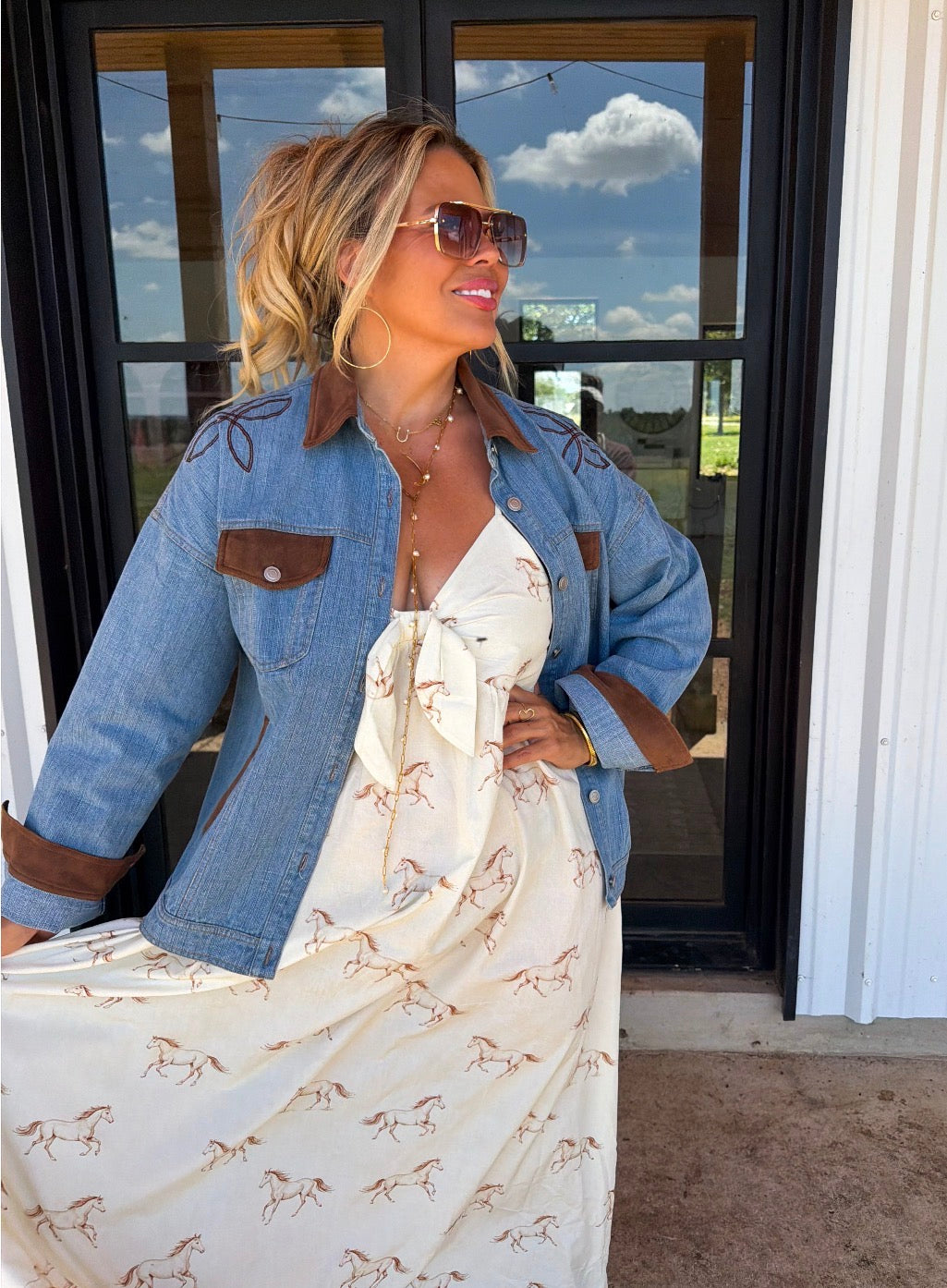 Preorder - Cowboy Romance Denim Jacket