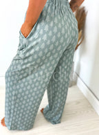 Twinkle Tree Pajama Pants with Satin Bow