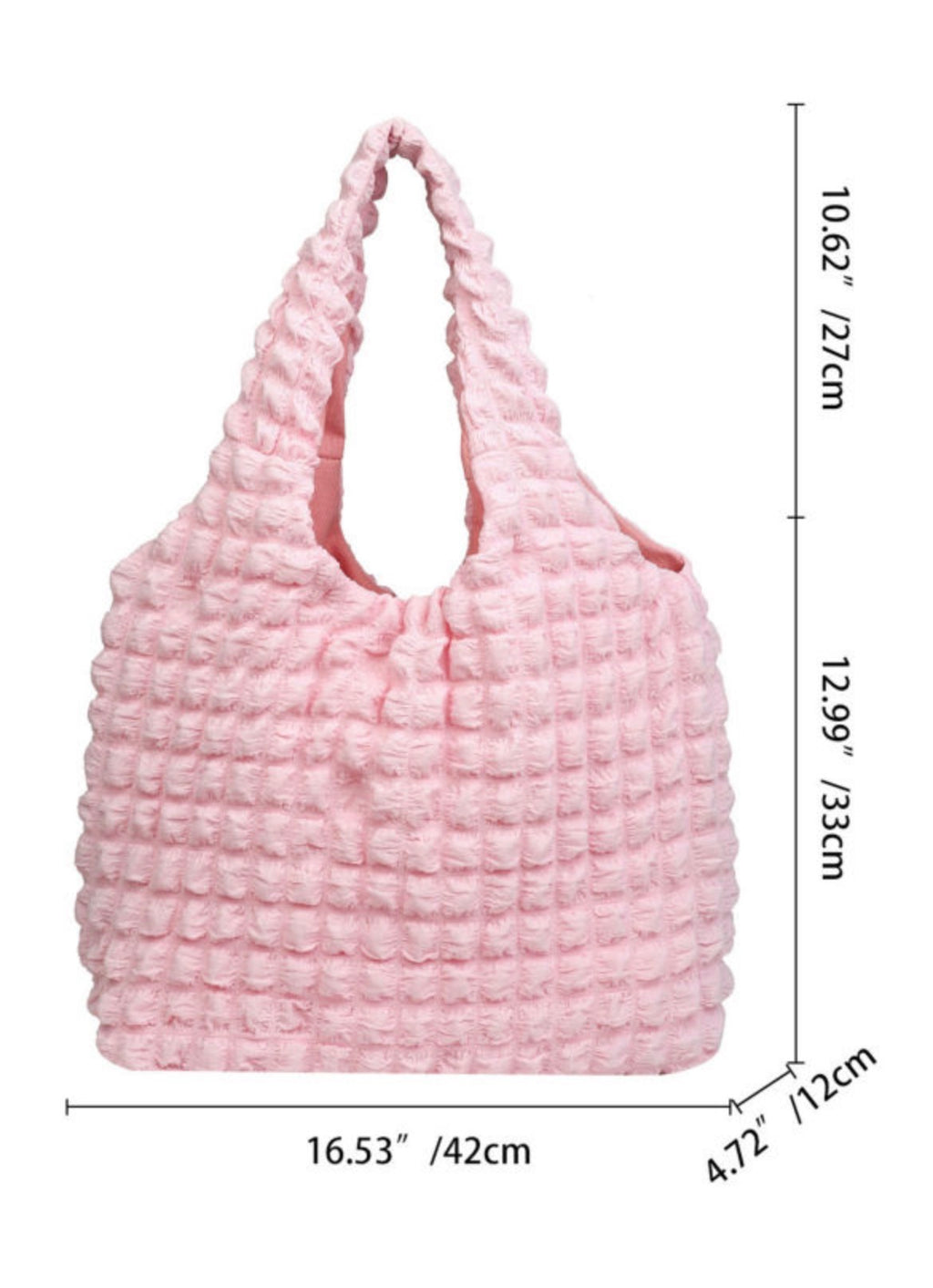 Puffy Texture Tote Bags