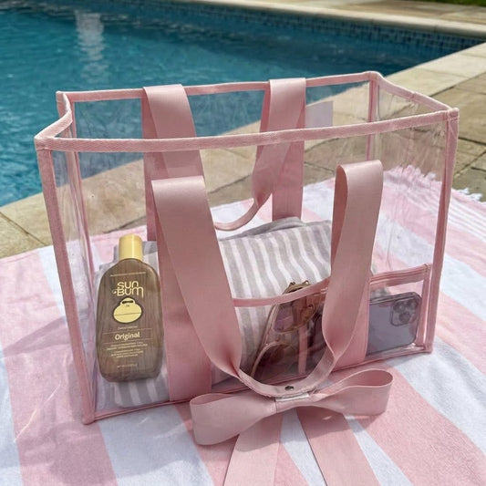 PINK BOW PVC BAGS - Preorder