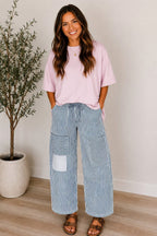 Striped Barrel Jeans
