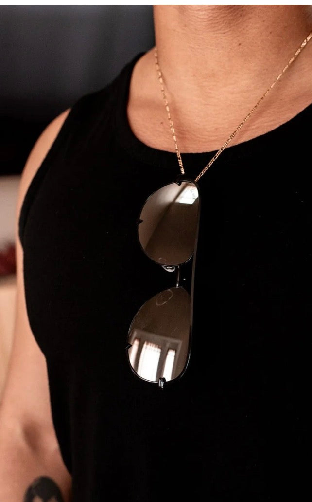 The Alex Black/Silver- High Quality Unisex Aviator Sunglasses