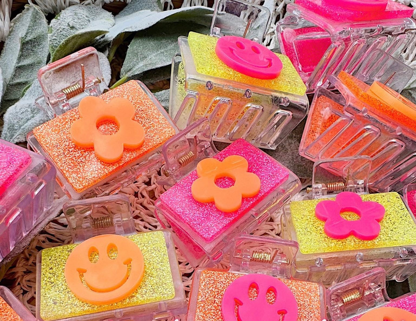 Random Neon Hair Clips