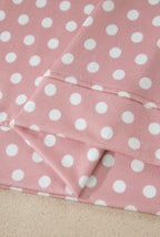 Pink Polka Dot Print Short Set