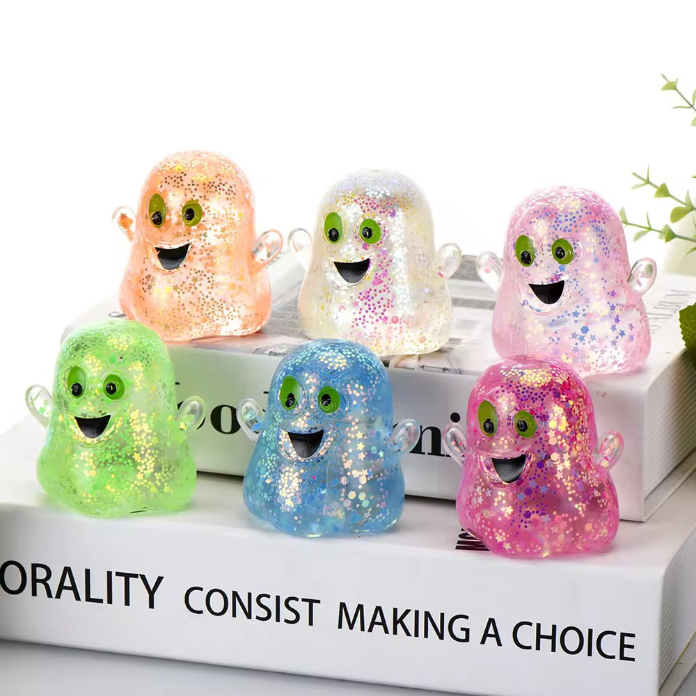 Glitter Ghost Squishy *READY TO SHIP*