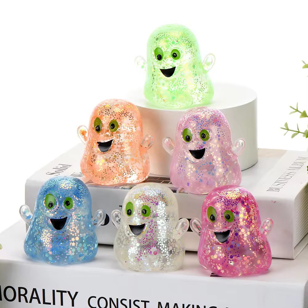 Glitter Ghost Squishy *READY TO SHIP*