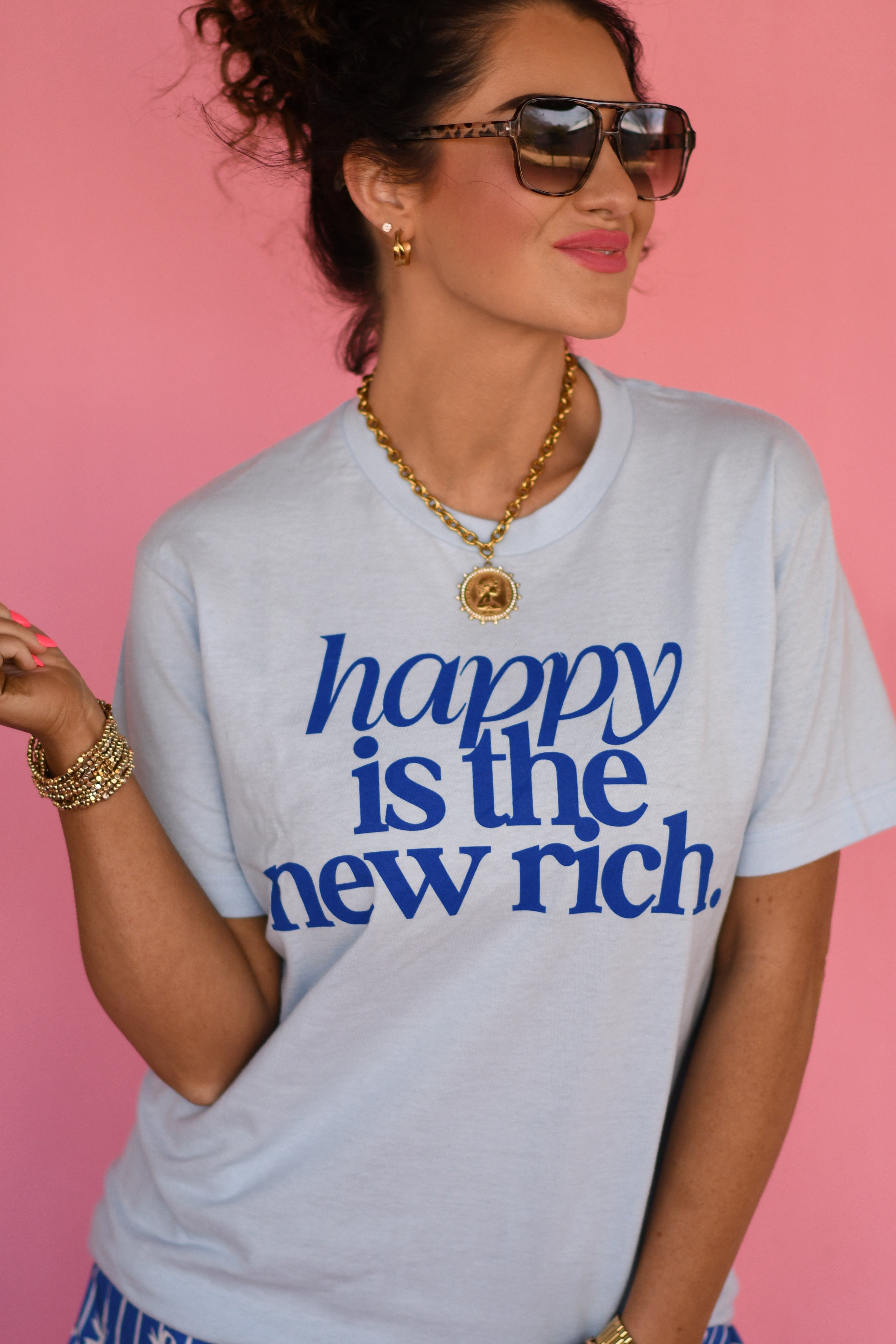 RTS Happy Is The New Rich Tee