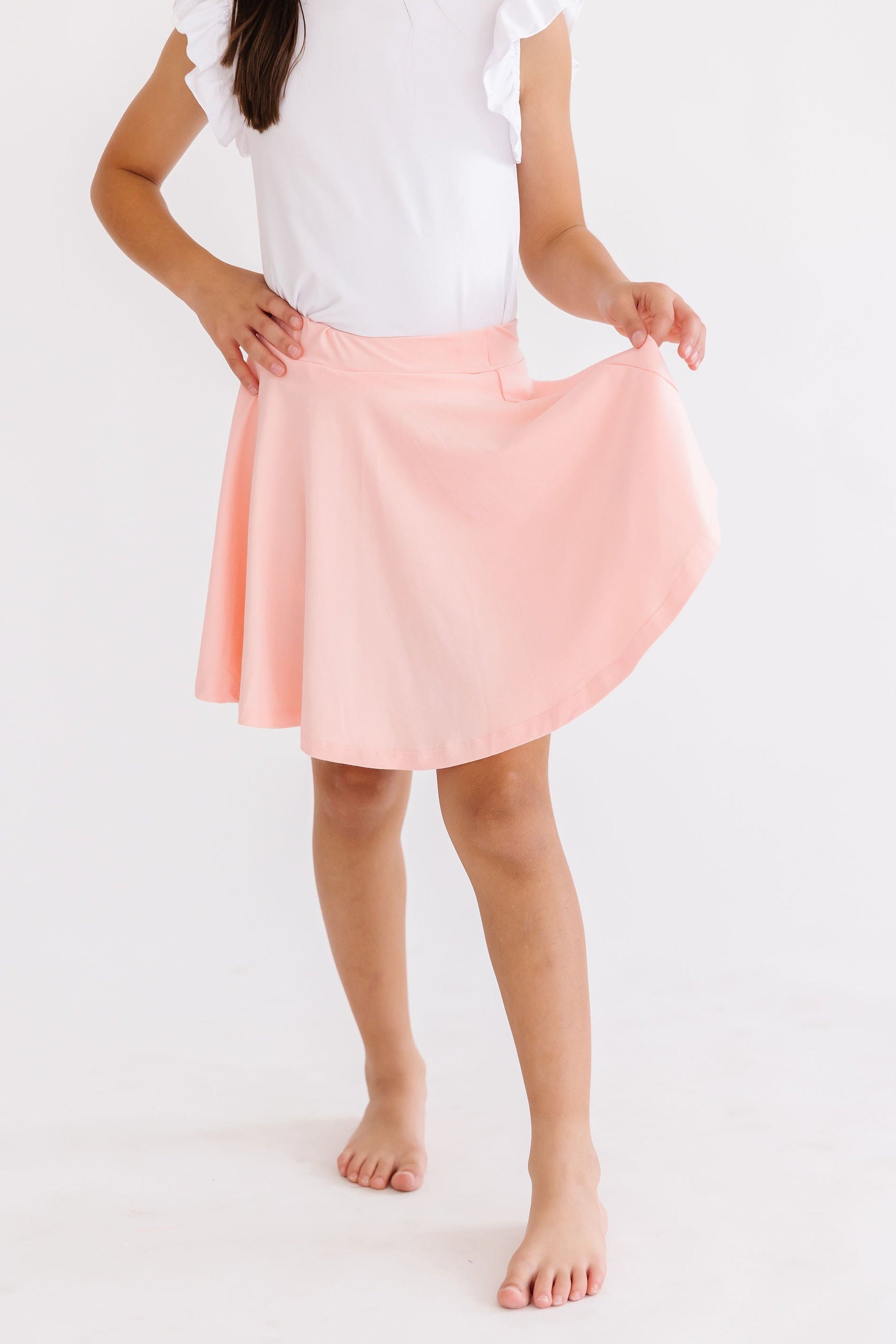 Peach Twirl Skort