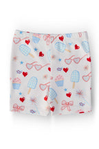 Red, White & Sweet Twirl Shorts