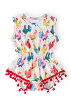 Rooster Pom Pom Romper