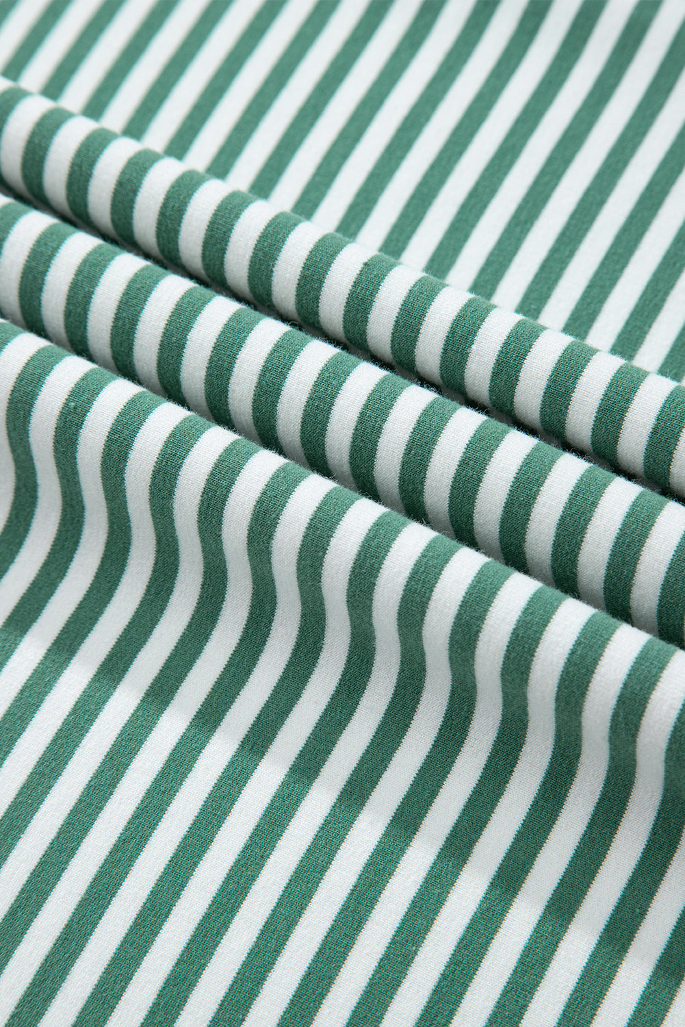 Black White Striped Patchwork 3/4 Sleeve Oversize Top