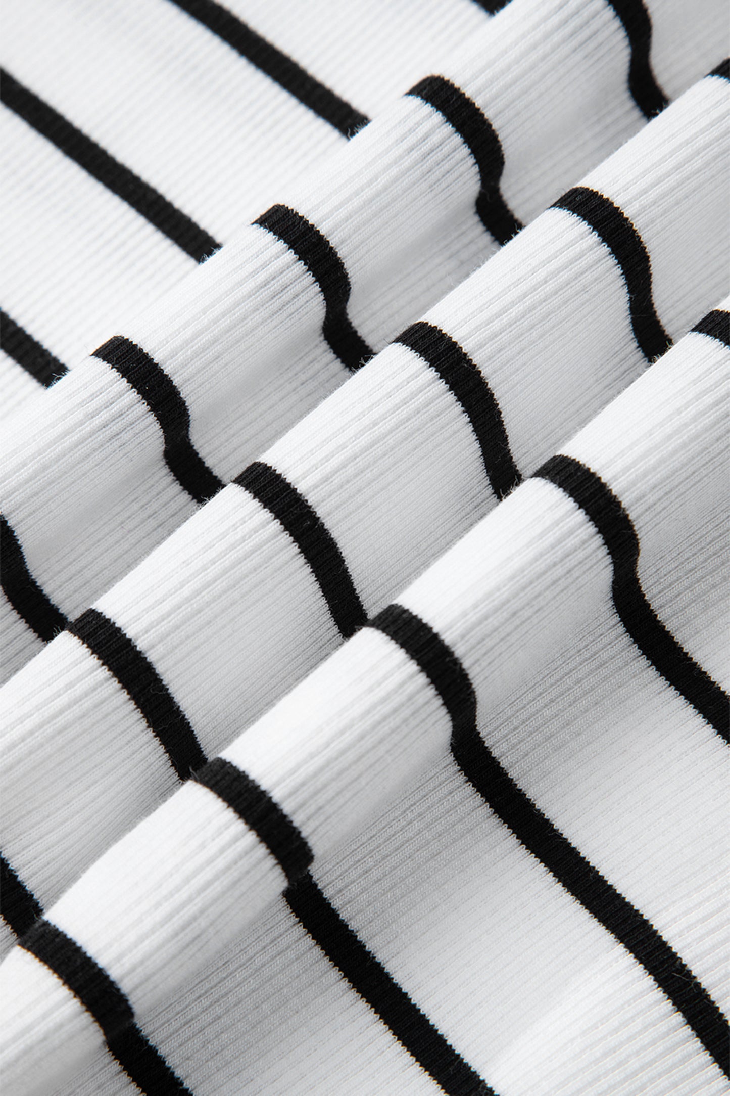 Black Stripe Stand Collar V Neck Elastic Cuffs Half Sleeve Dolman Top