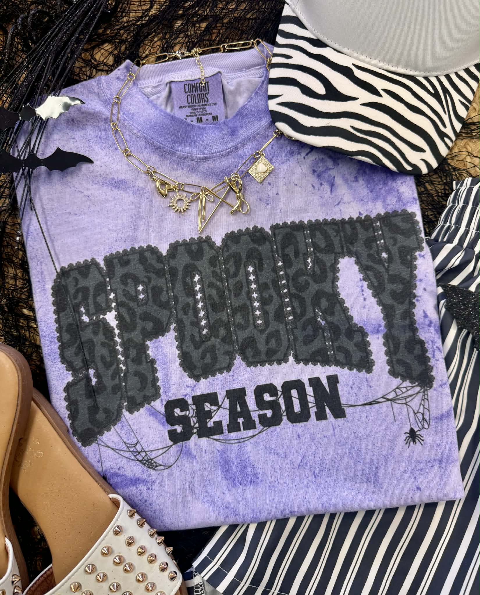 SPOOKY SEASON LEOPARD COLORBLAST TEE