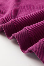 Ribbed Corduroy Oversized Sweatshirt