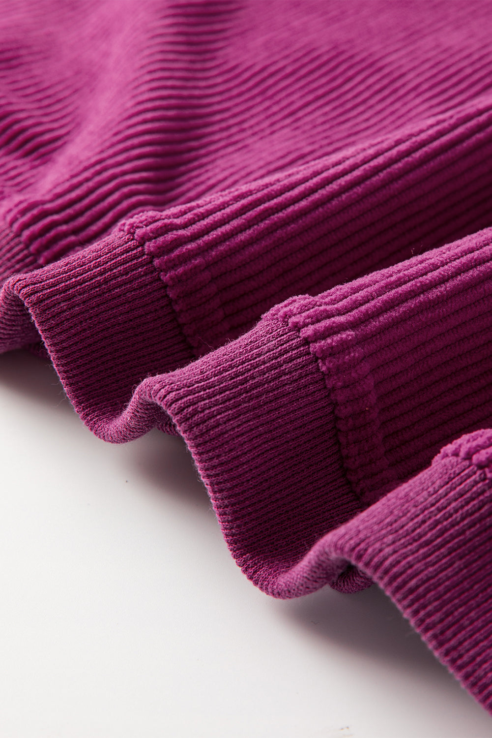 Ribbed Corduroy Oversized Sweatshirt