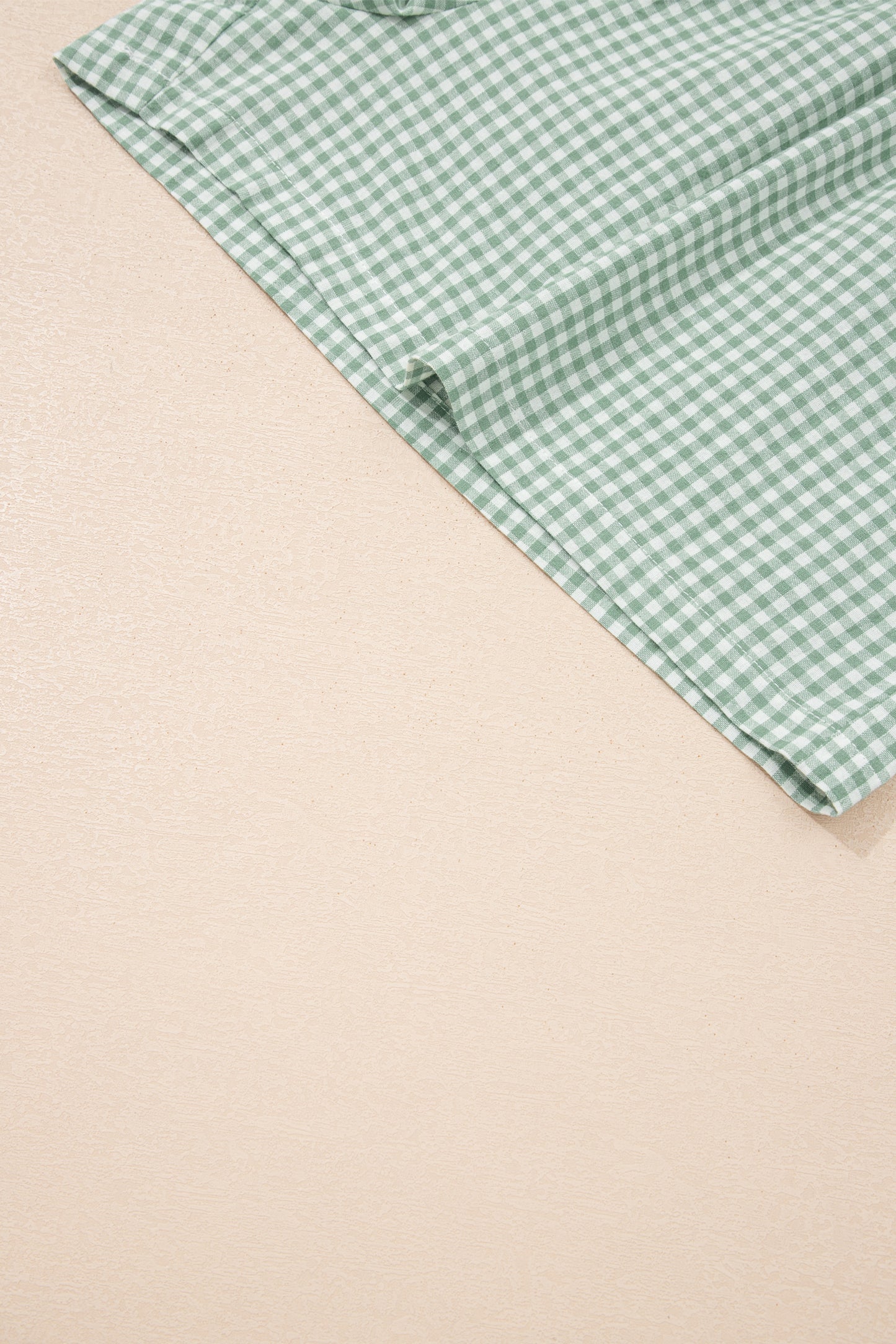 Contrast Trim Plaid Print Plus Size Shorts