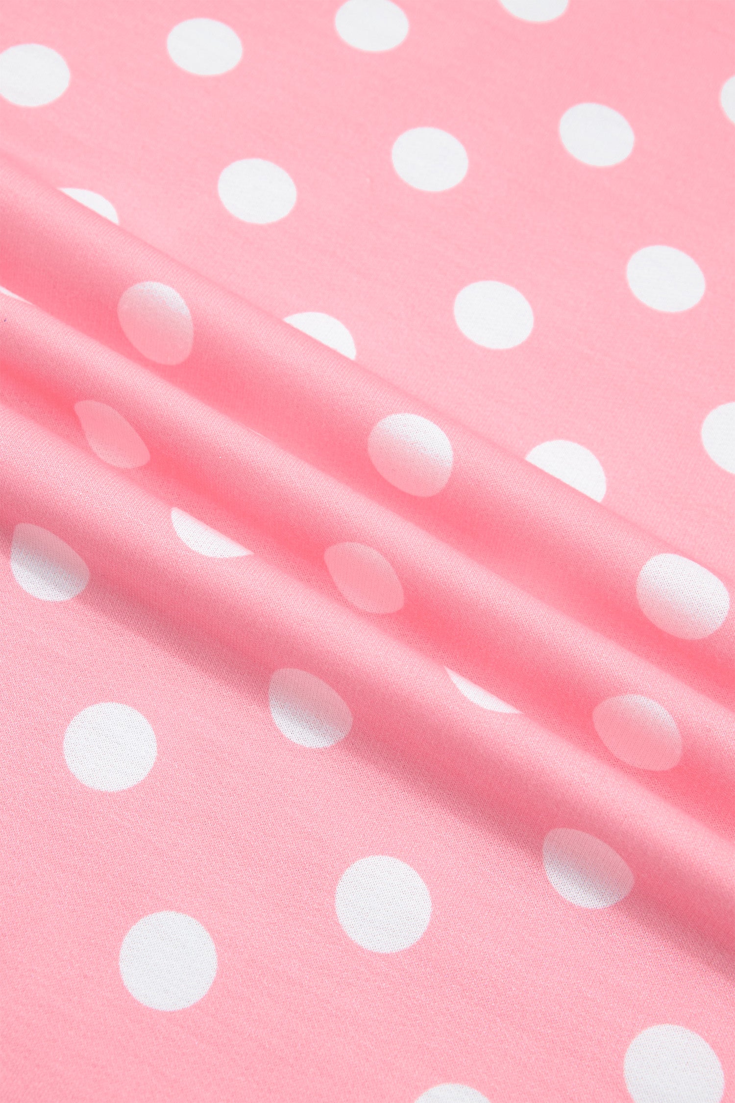 Sky Blue Polka Dot Oversized Top Drawstring Short Set
