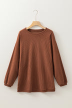 Ribbed Corduroy Oversized Sweatshirt