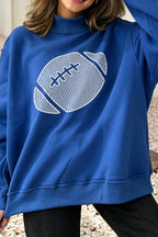 Reversible Gameday Football Graphic Oversized Sweatshirt - ETA end of July