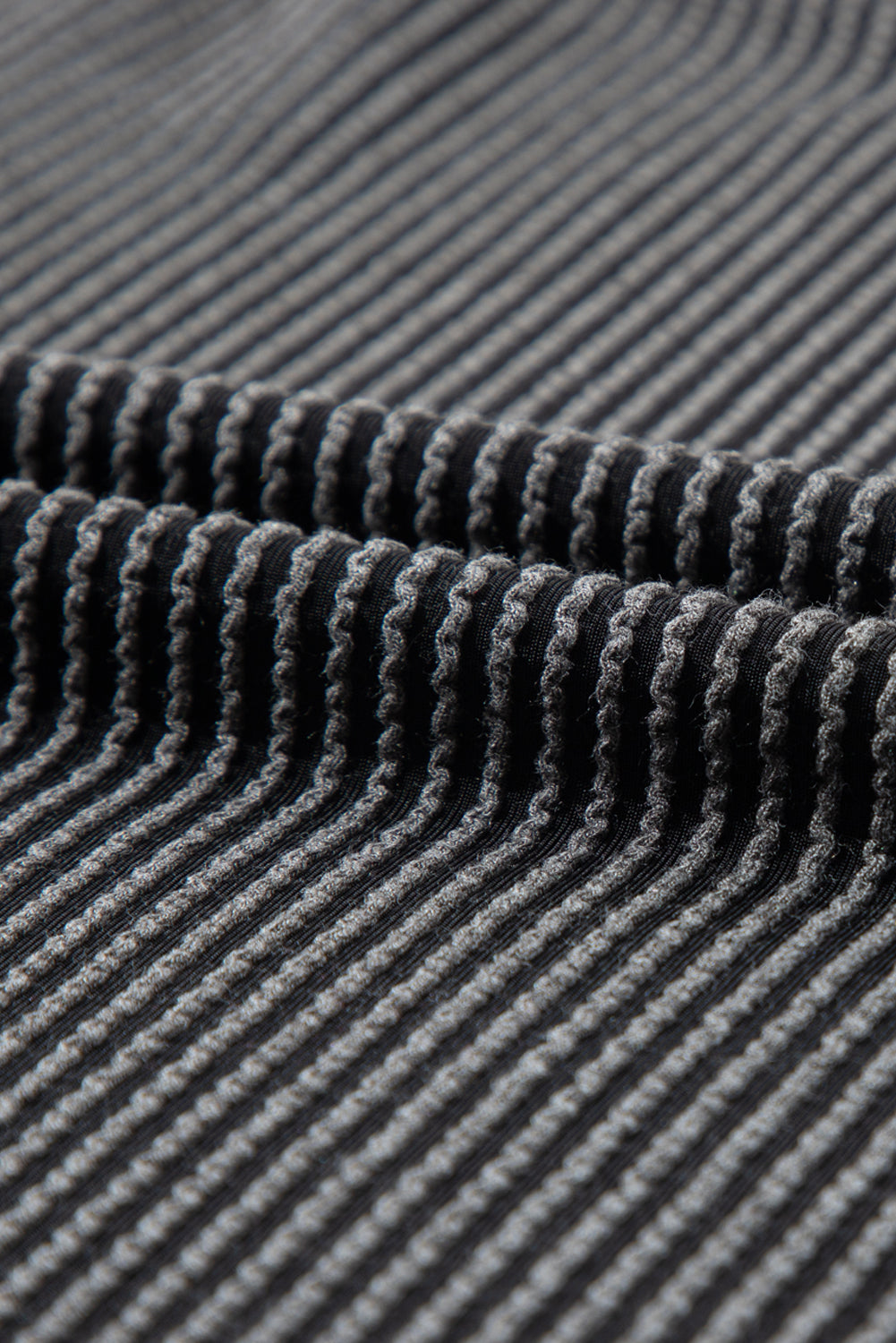 Ribbed Textured Knit Loose Fit Tee and Shorts Set