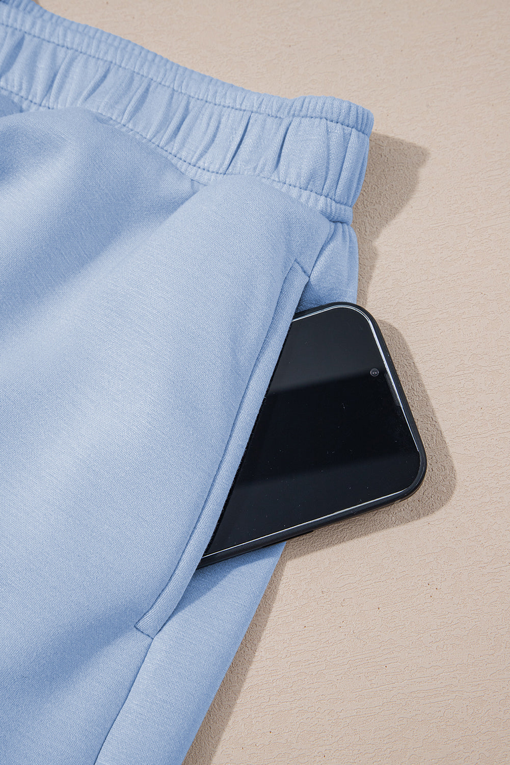 Puff Sleeve Pearl Embellished Scallop Trim Top 2 Piece Skort Set