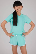 Girls Towel Terry Raglan Tee and Dolphin Short Set - ETA EARLY AUGUST