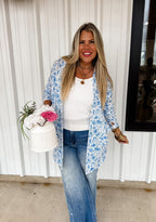 Pink Spring Lola Cardigan by BLAKELEY featuring a soft knit fabric and classic button-up design.