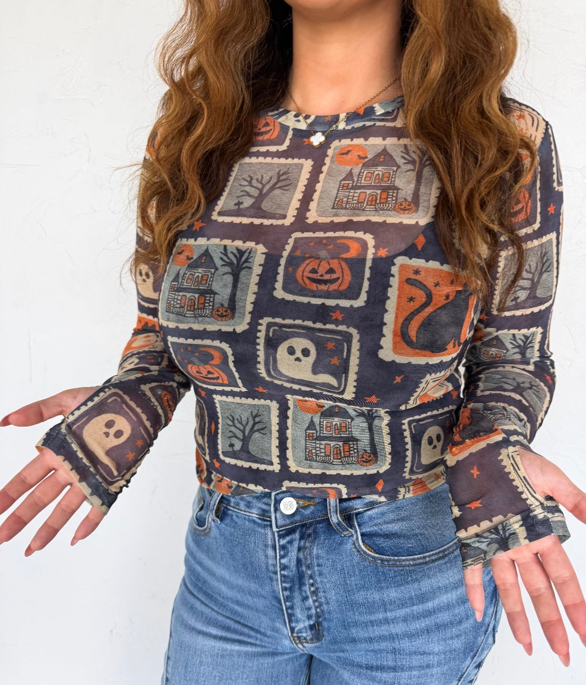 Blakeley Moon Child Dress It Up Tops in soft fabric, with a stylish design featuring moon and celestial motifs, perfect for casual wear.