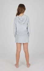 Tween Girls Heather Velour Hoodie and Skort Set